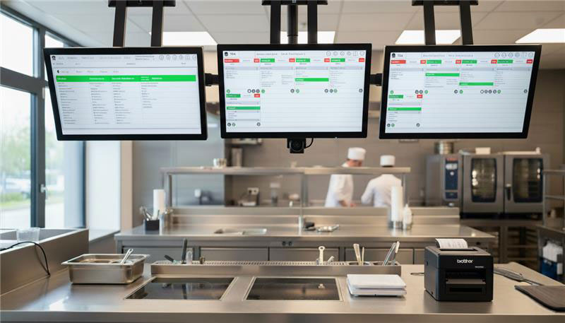 Écran de production cuisine